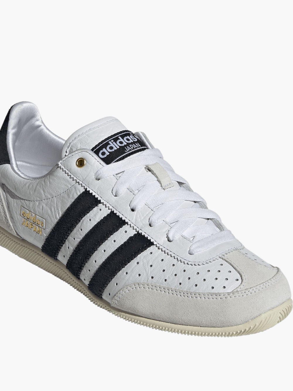 adidas Japan Leather Sneaker in White and Black